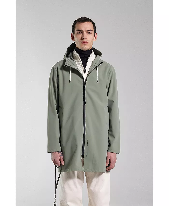 

Стокгольмский легкий дождевик на молнии матовый Stutterheim, зеленый