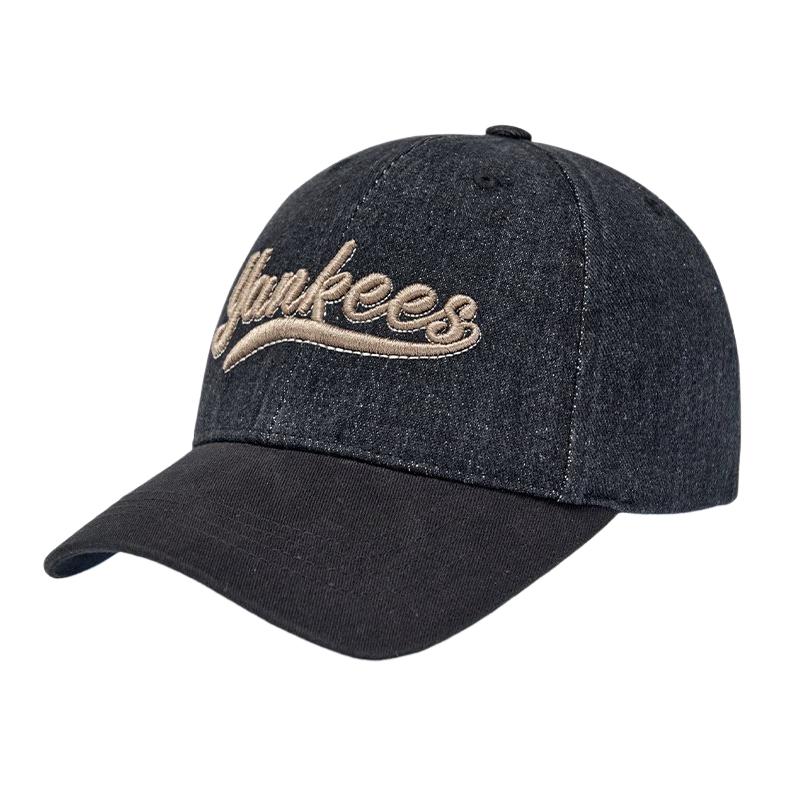 

MLB Хлопковая бейсболка детская черно-серая, Black Gray