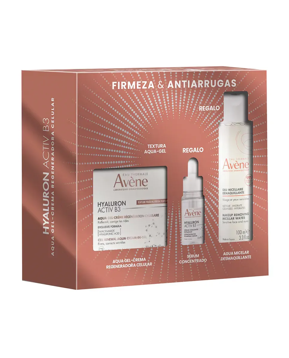 Подарочный набор Гель-Крем Антивозрастной Eau Thermale Hyaluron Activ B3 Aqua Avène
