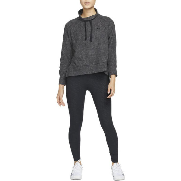 Свитер therma-fit cowl solid color casual sports long sleeves black hoodie Nike, мультиколор — фото 3