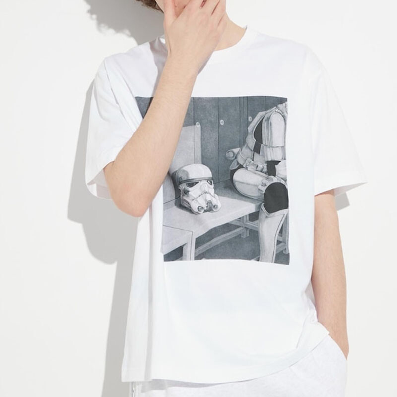Футболка Disney X Disney Co-branded SS23 унисекс белая Uniqlo, белый — фото 4