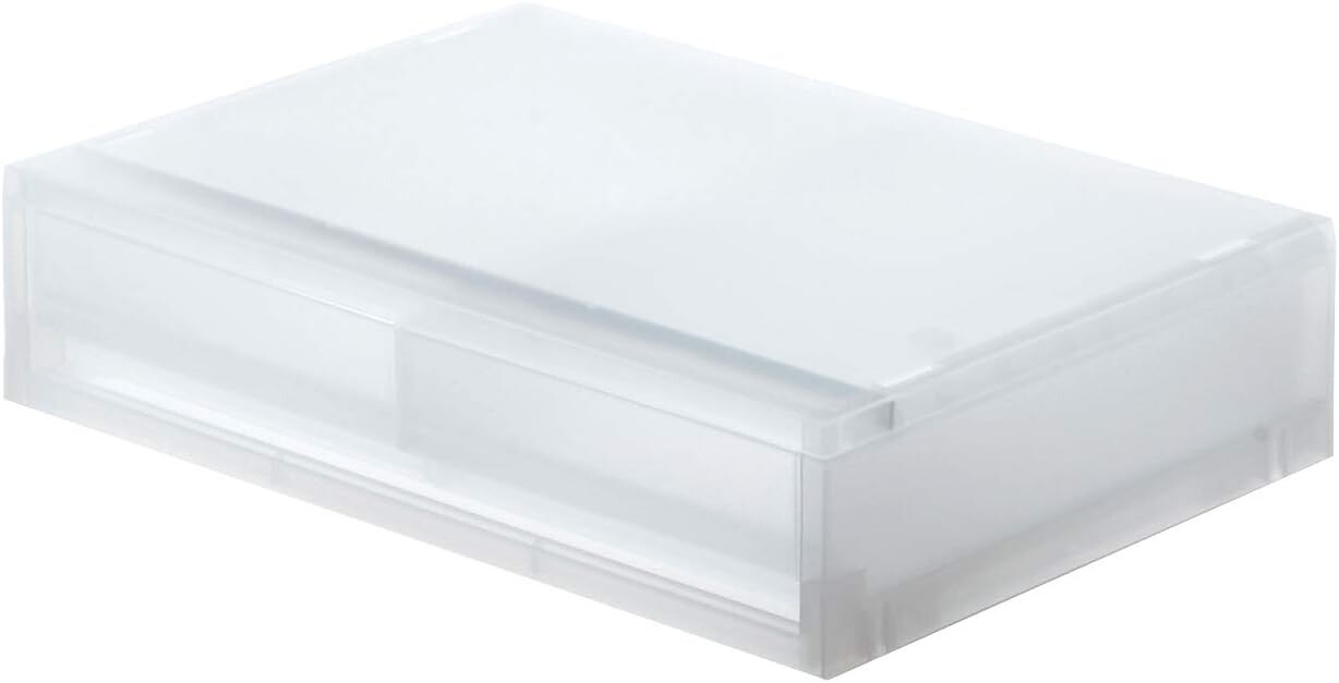 

MUJI B4S7009 Чемодан для хранения, 2 ящика, белый, White