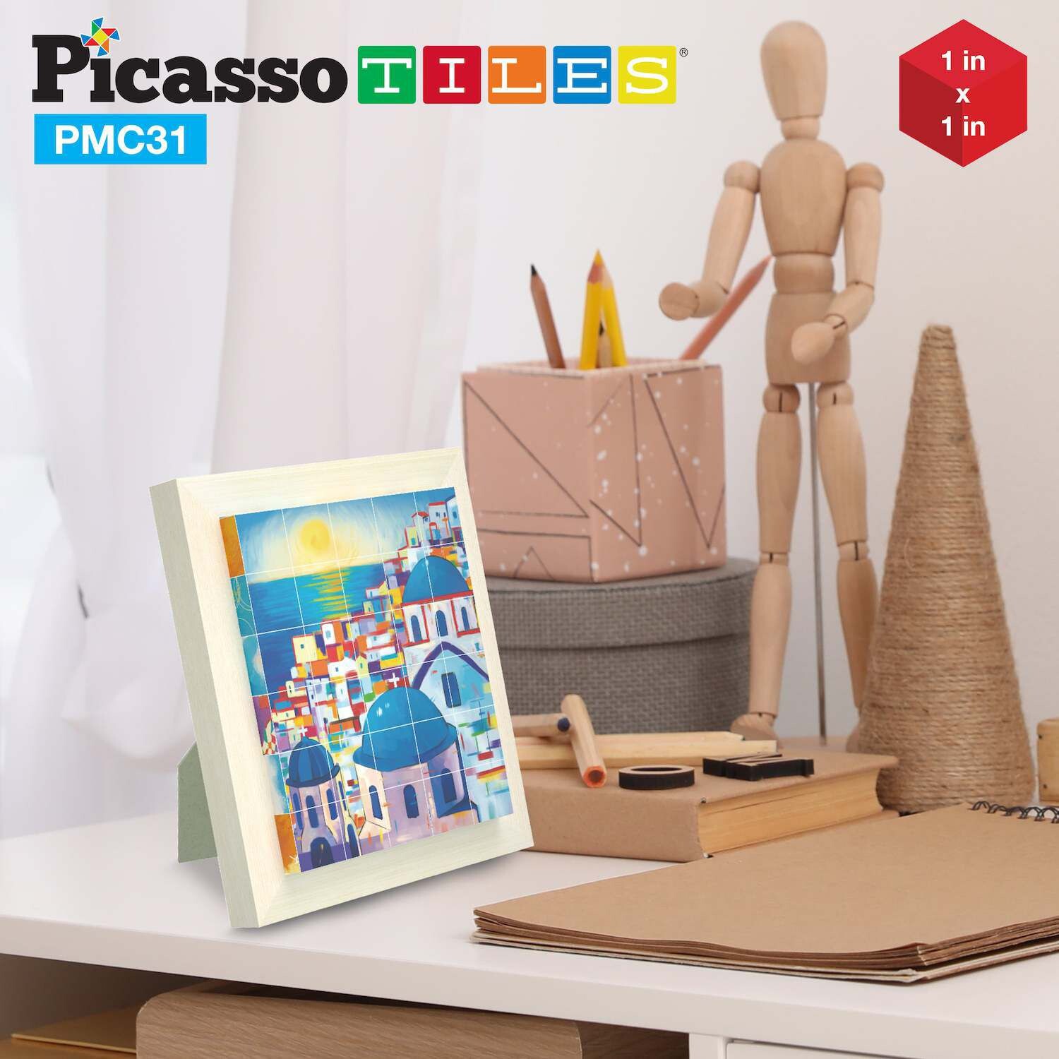 30 частей 6-в-1 всемирно известных пазлов-пазлов с магнитными кубиками Picassotiles