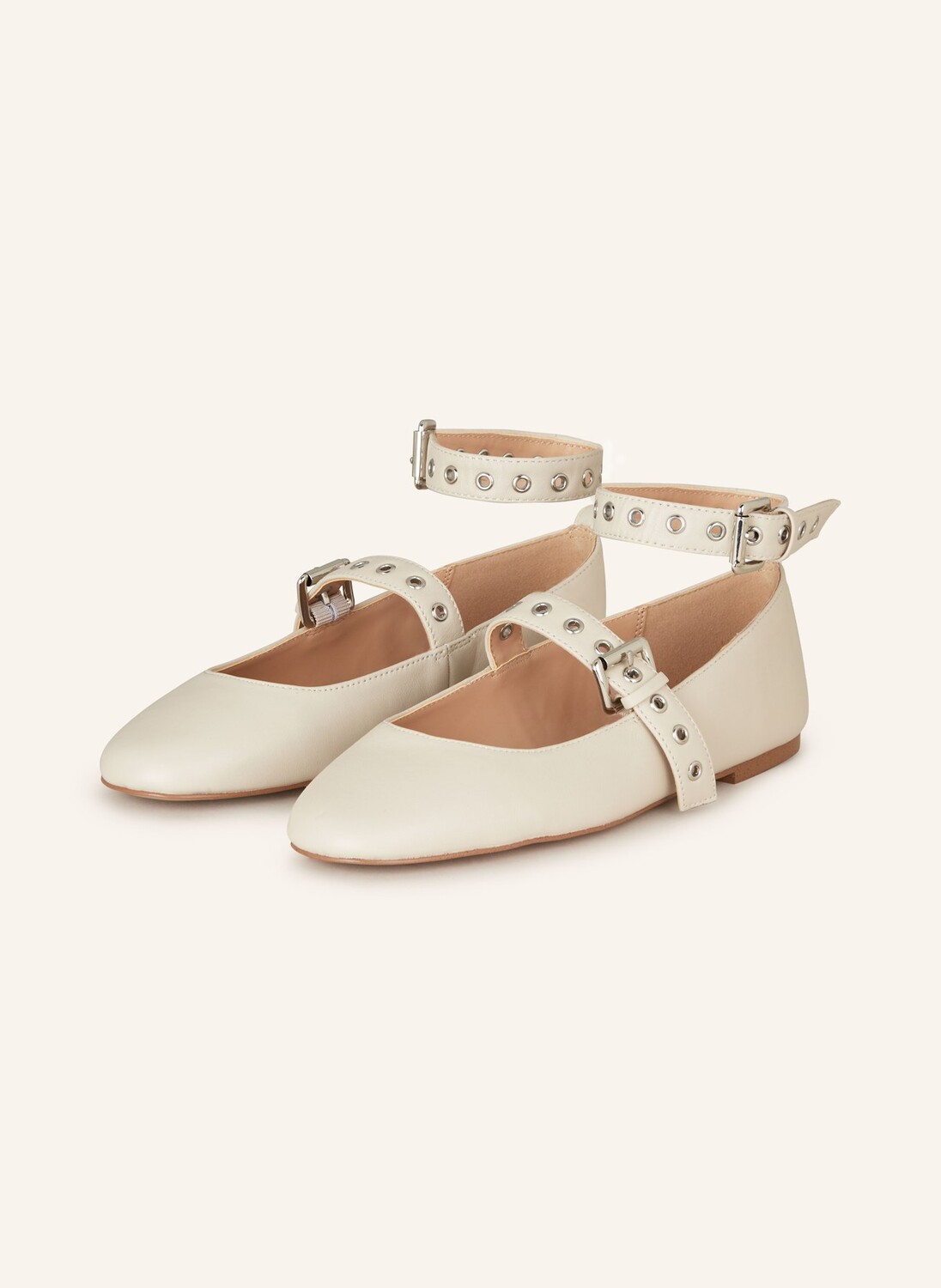 

Балетки Macbeth с заклепками Steve Madden, бежевый