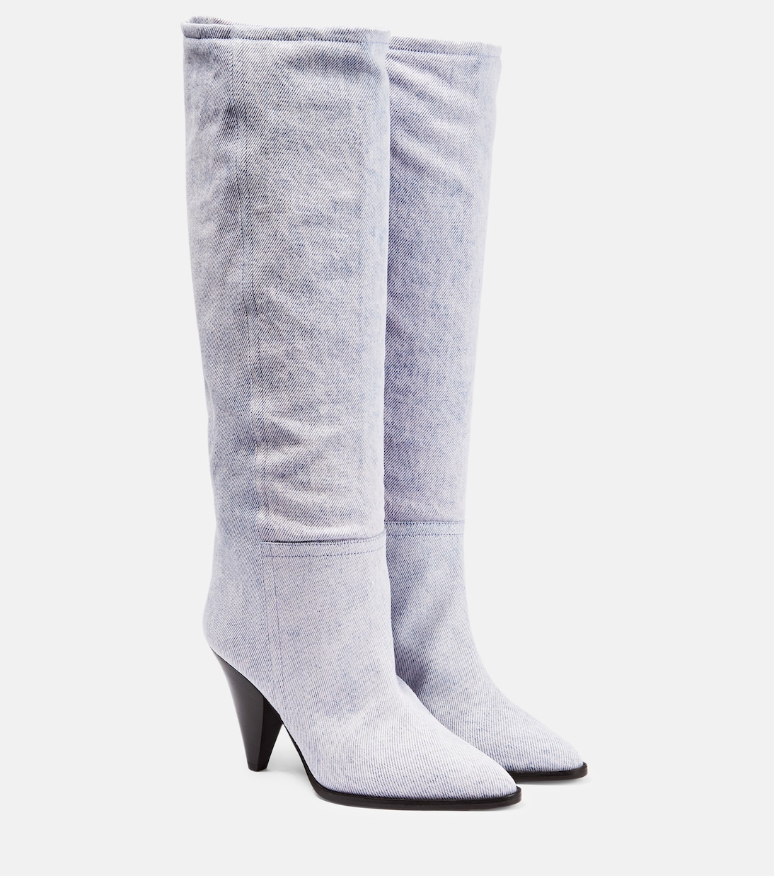 Джинсовые сапоги Ririo до колена Isabel Marant, Lilac