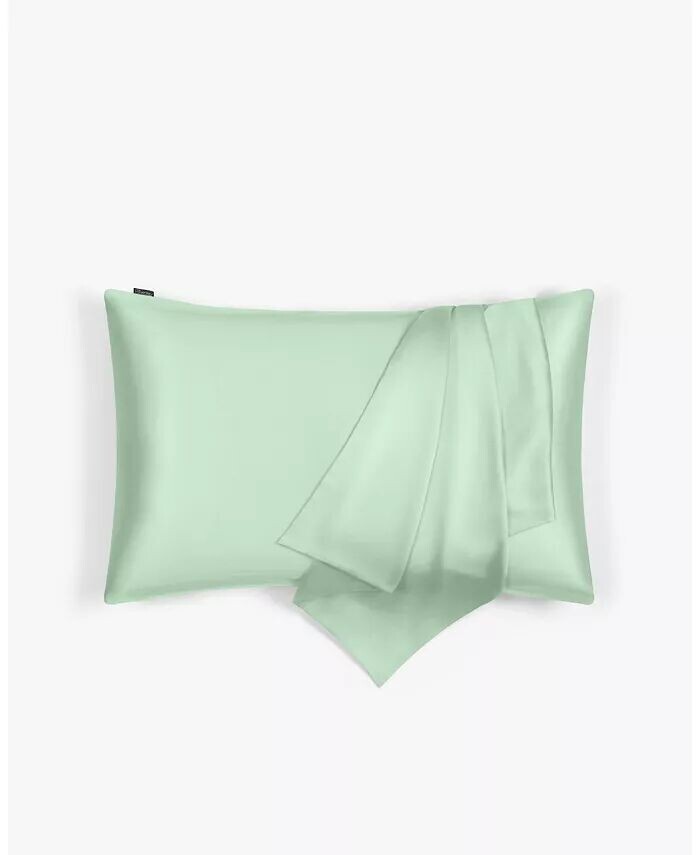 

Шелковая наволочка Green Mulberry, стандартная LILYSILK, зеленый