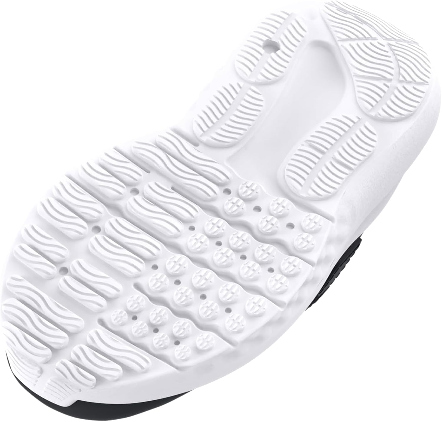 Детские кроссовки Under Armour Baby Girls' Surge 4 с альтернативной застежкой, (001) Black/Anthracite/White — фото 4