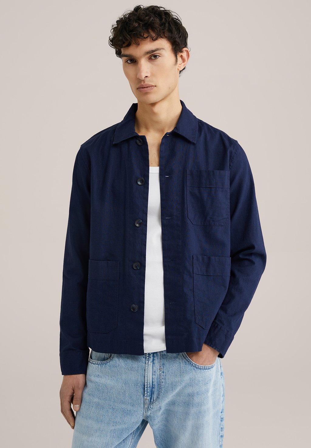 

Рубашка BLUE RIDGE WE Fashion, темно-синий