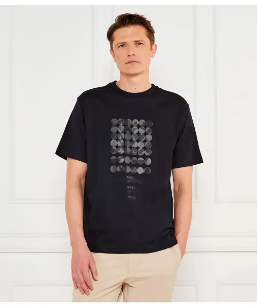 

Футболка с принтом в полоску Relaxed fit Boss Green, черный