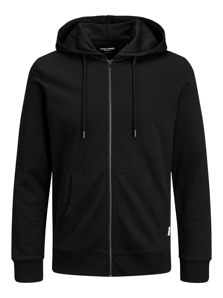 

Толстовка с капюшоном на молнии Jack & Jones Plus, черный