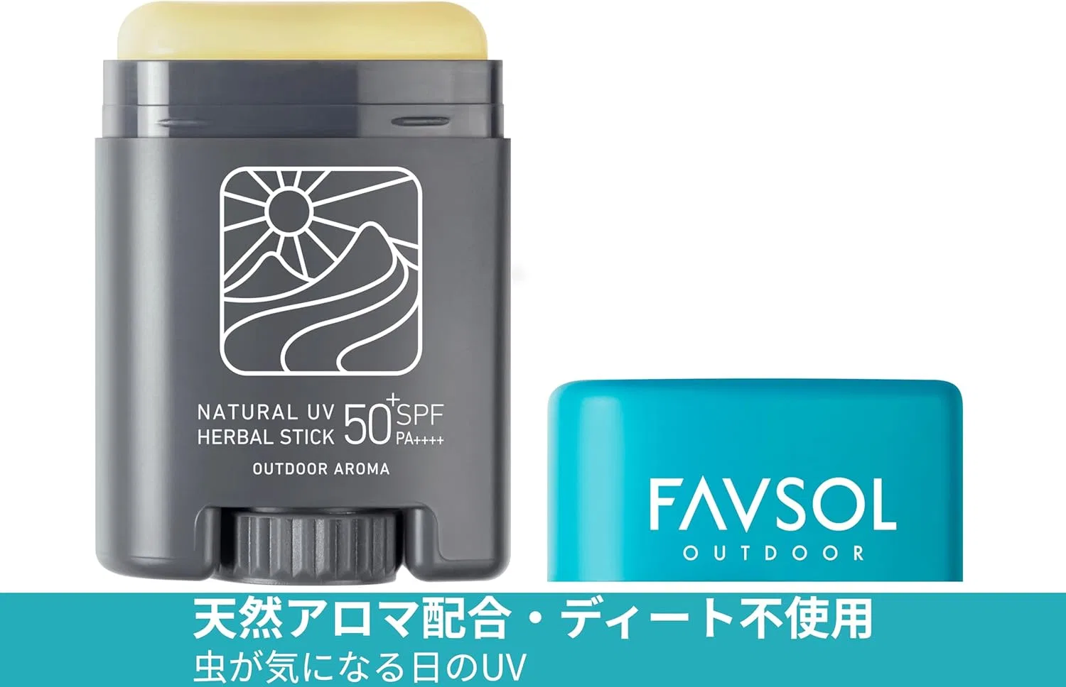 Солнцезащитный стик SPF50+ PA++++ FAVSOL Natural UV Herbal Stick, 16 мл — фото 2
