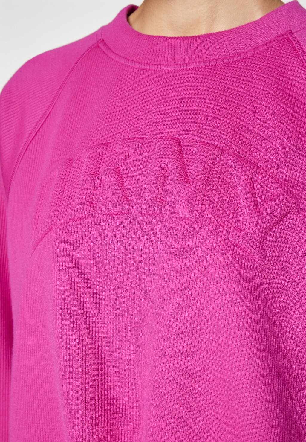 

Толстовка VARSITY PLACED PUFF LOGO PULLOVER WITH BUNGEE DKNY, розовый