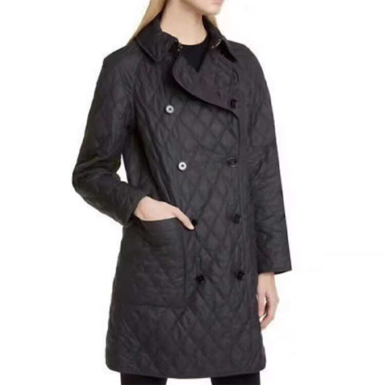Куртка Burberry, женская, стеганая, черный — фото 2