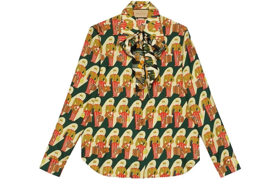 

Рубашка женская многоцветная Gucci