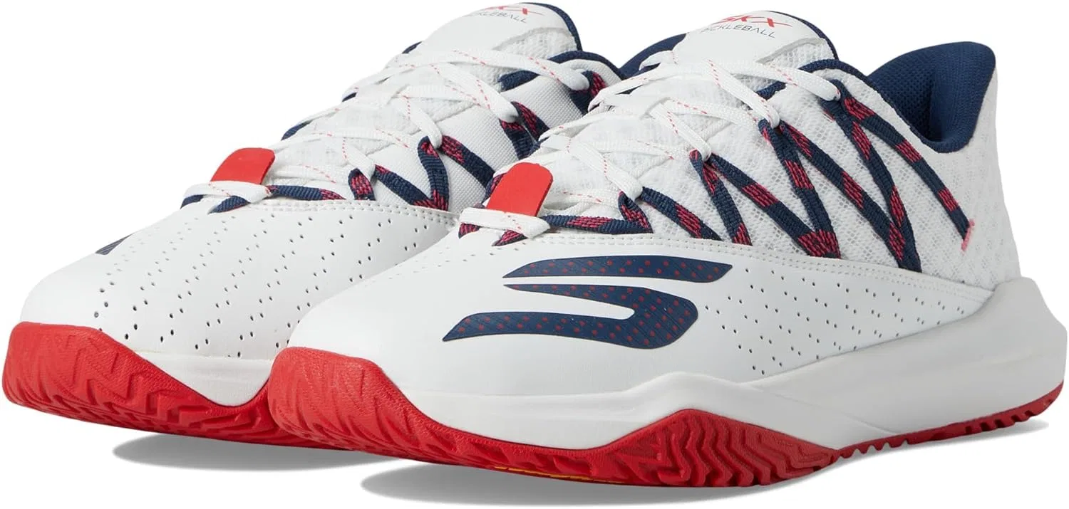 Кроссовки для пиклбола Skechers Viper Court Rally, белый/синий/красный