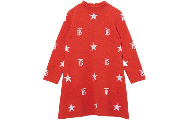 

Детское платье Burberry Kids, цвет Tangerine