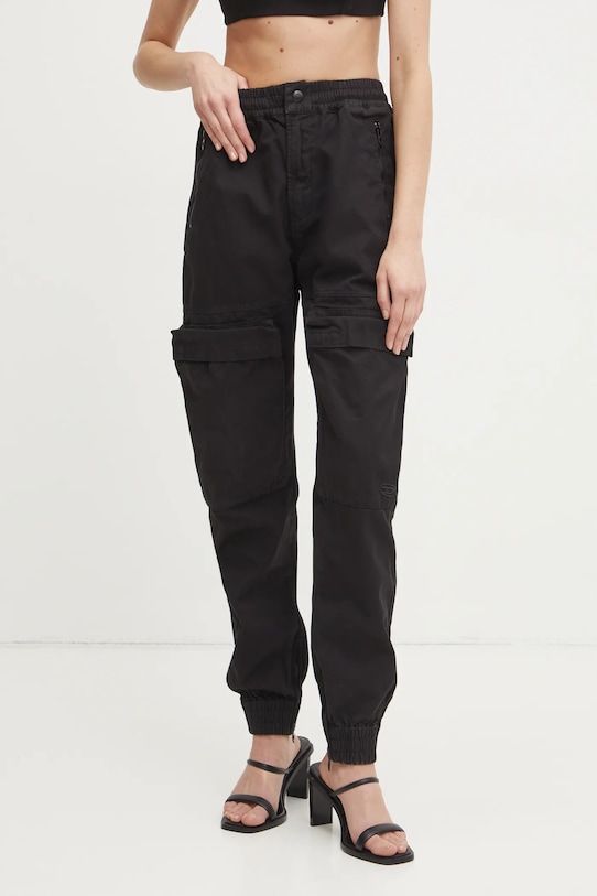 

Хлопковые брюки P-RIDE-Q3 TROUSERS Diesel, черный