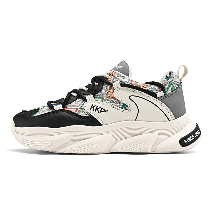 

Boogie Bear Амортизирующие дышащие низкие повседневные туфли для мужчин с эффектом увеличения роста - бежево-черные, цвет Beige Black