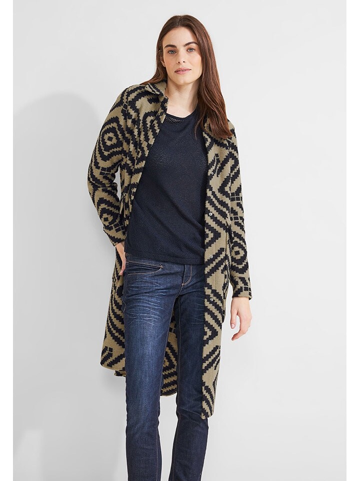 

Переходное пальто Street One, цвет beige/dunkelblau