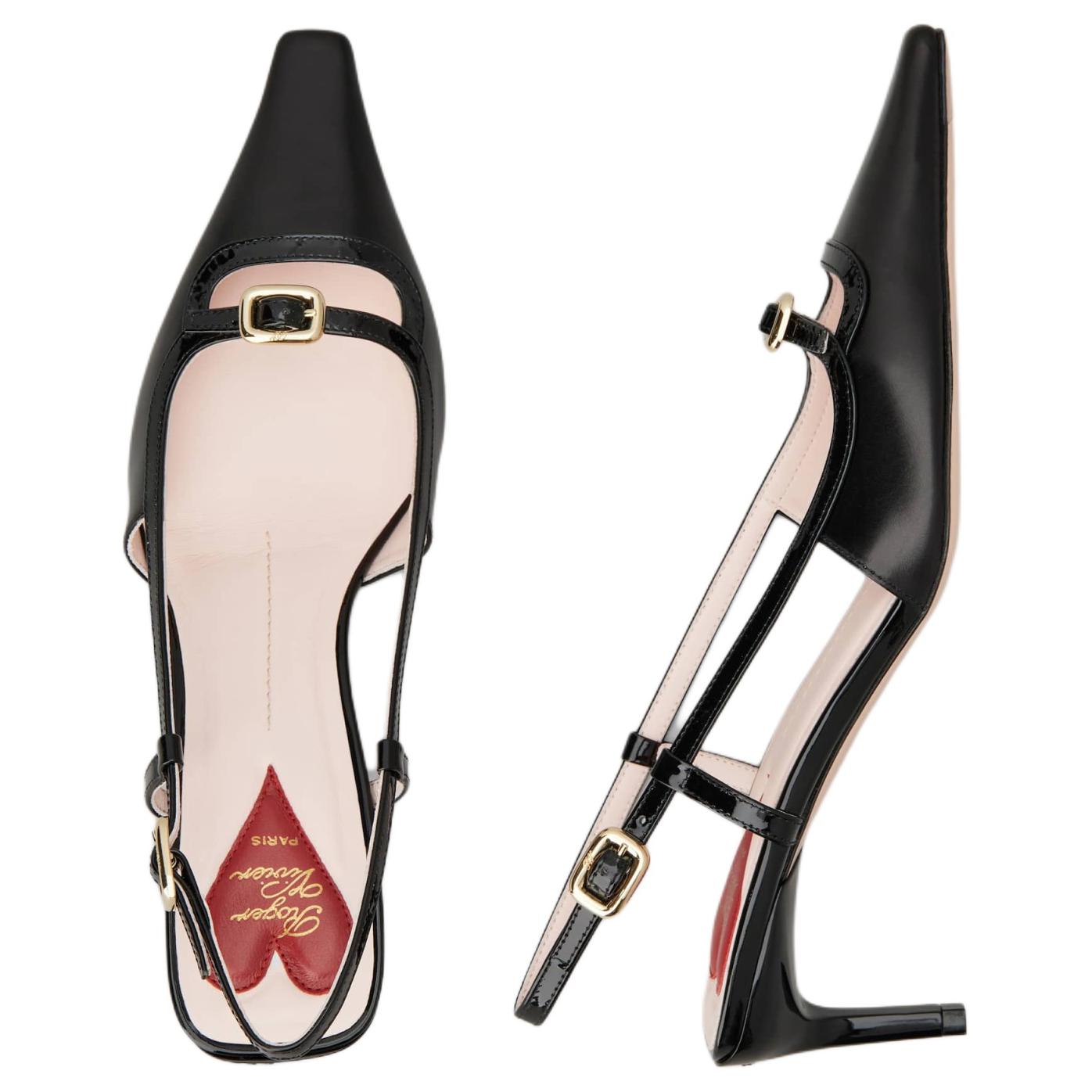 Туфли-лодочки с открытой пяткой и острым носком Roger Vivier — фото 4