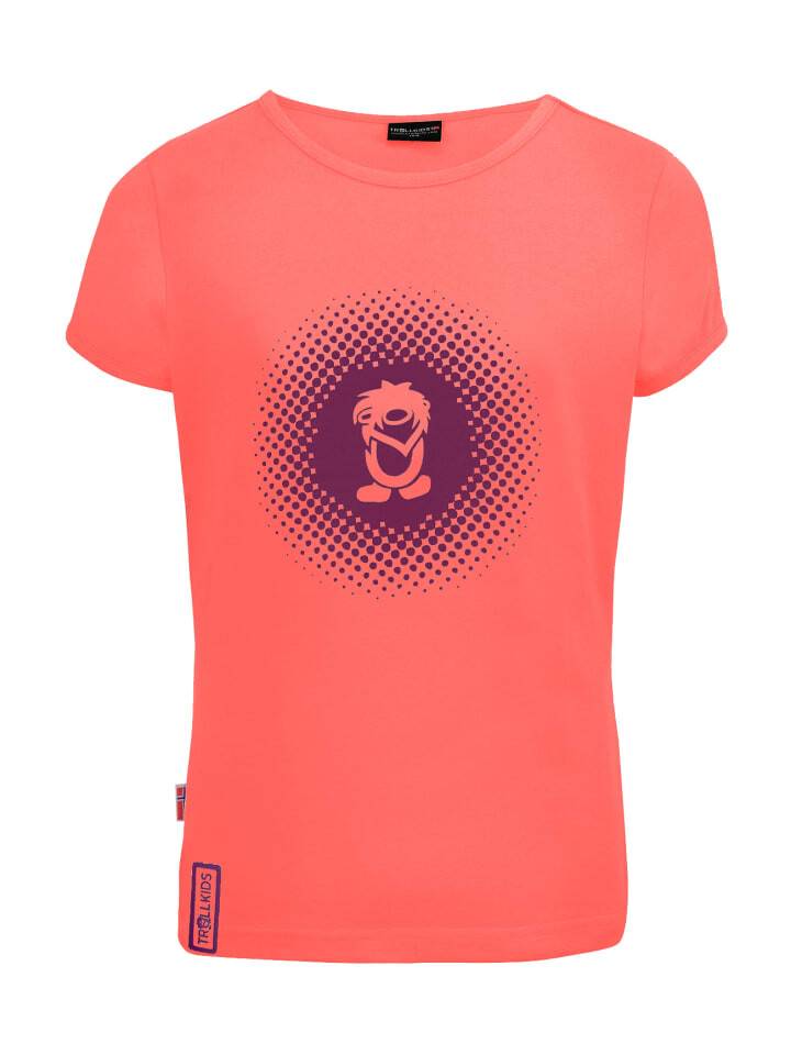 

Функциональная рубашка Trollkids Funktionsshirt Logo, цвет peach