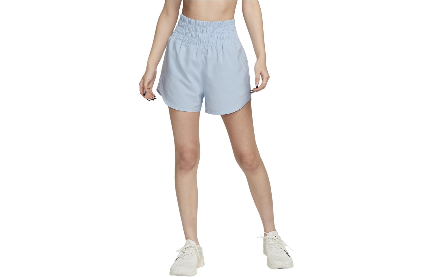 Женские повседневные шорты Dri-Fit One светло-голубого цвета Nike