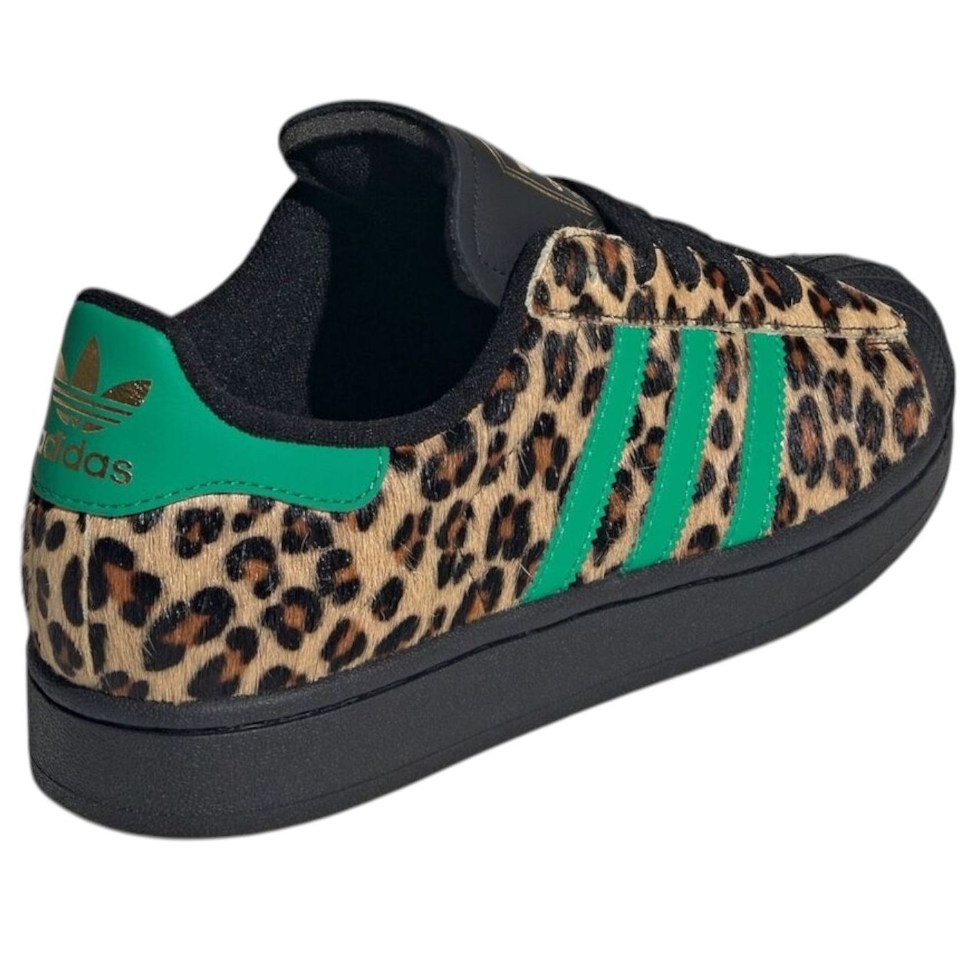 Кроссовки (WMNS) adidas Superstar II 'Black Green Leopard' — фото 3