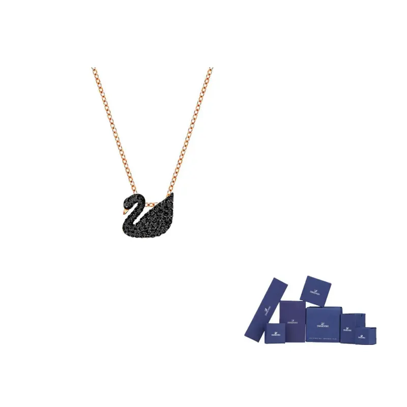 

Swarovski Ожерелье с розовым золотом женское черное