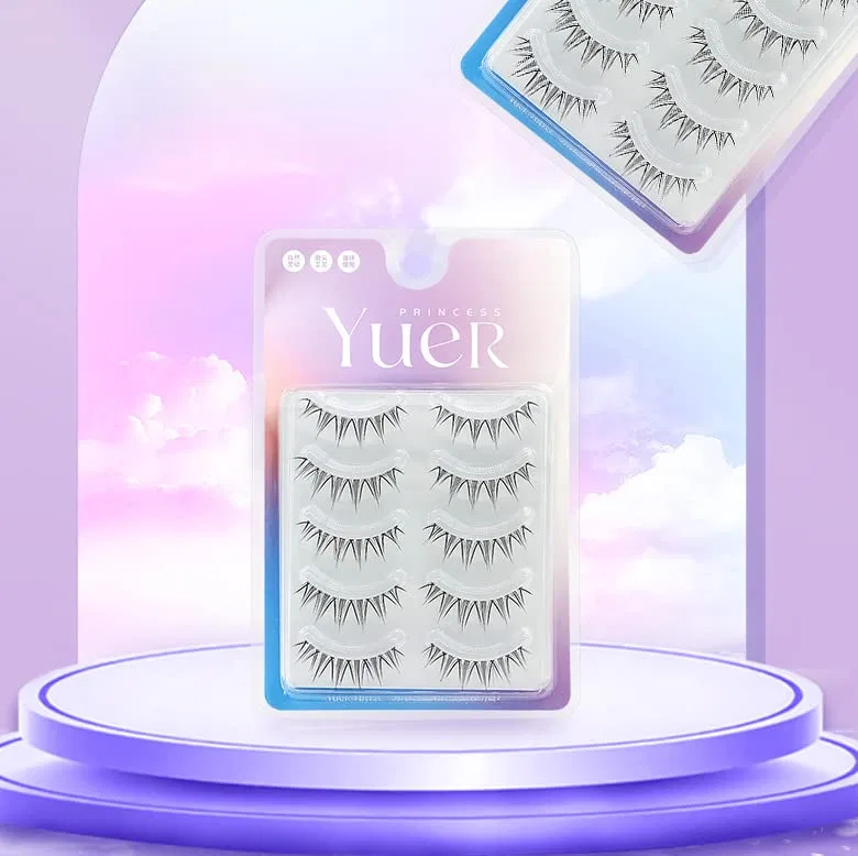 Набор накладных ресниц «Natural Look False Eyelashes Daily Use Cross 8-11mm» от GM24 Lasgoos — фото 4