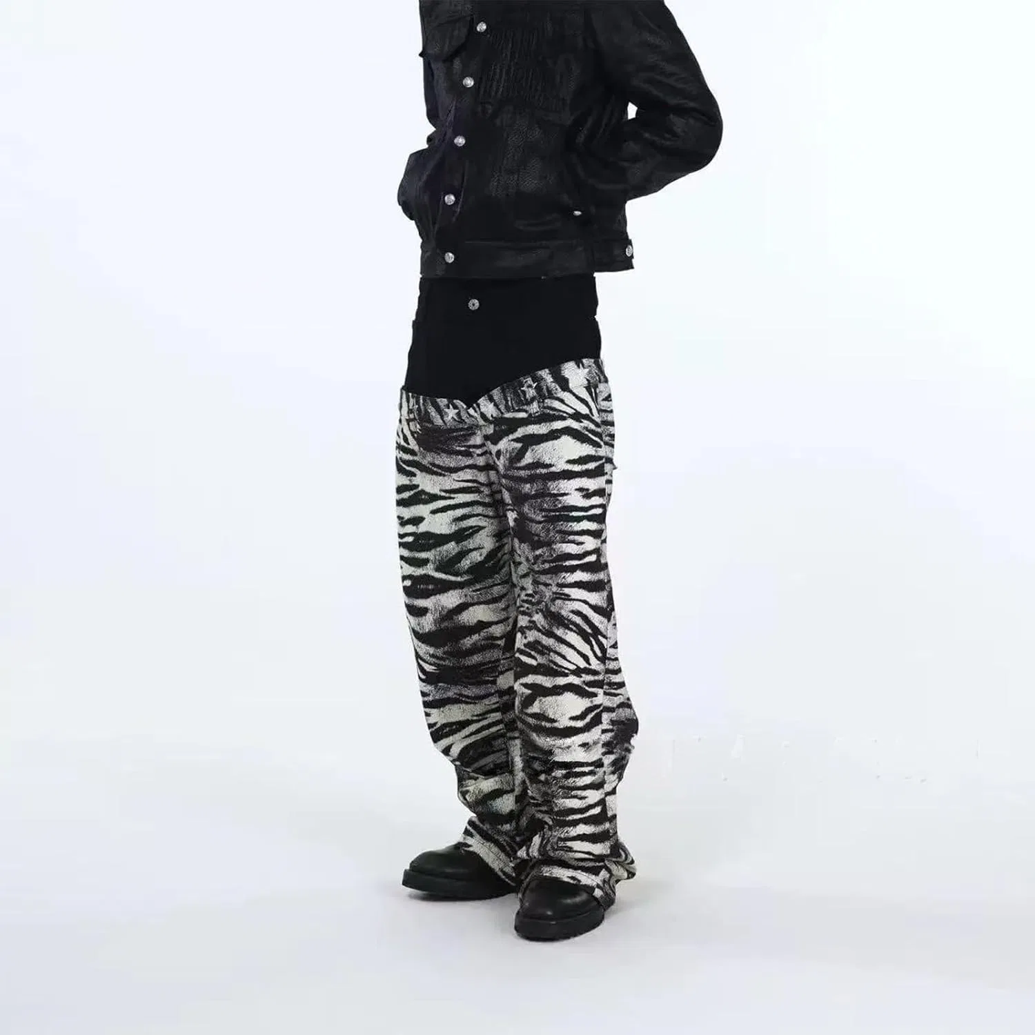 Джинсы с принтом Zebra Jeans, Black — фото 2