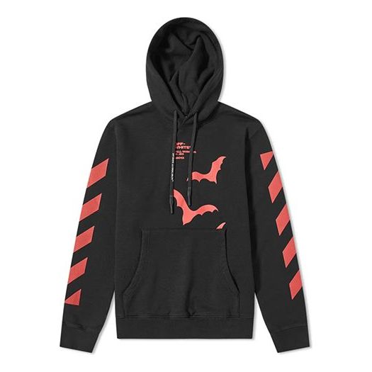 

Худи Off-White Printing Pullover Loose Fit Unisex Black, черный