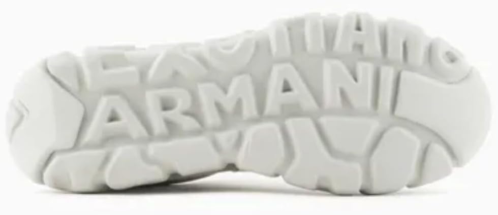 Мужские кроссовки Armani Exchange Stone с шнуровкой, белый/серый — фото 3