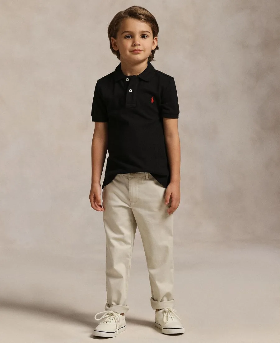 Girl's & Boy's Back to School Sibling Matching Moment Polo Ralph Lauren, Basic Sand — фото 2