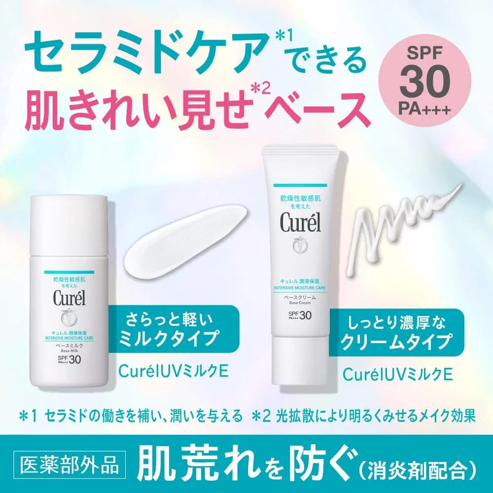 Солнцезащитное молочко Curel Moisture Base Milk SPF30 PA+++ 30 мл — фото 3