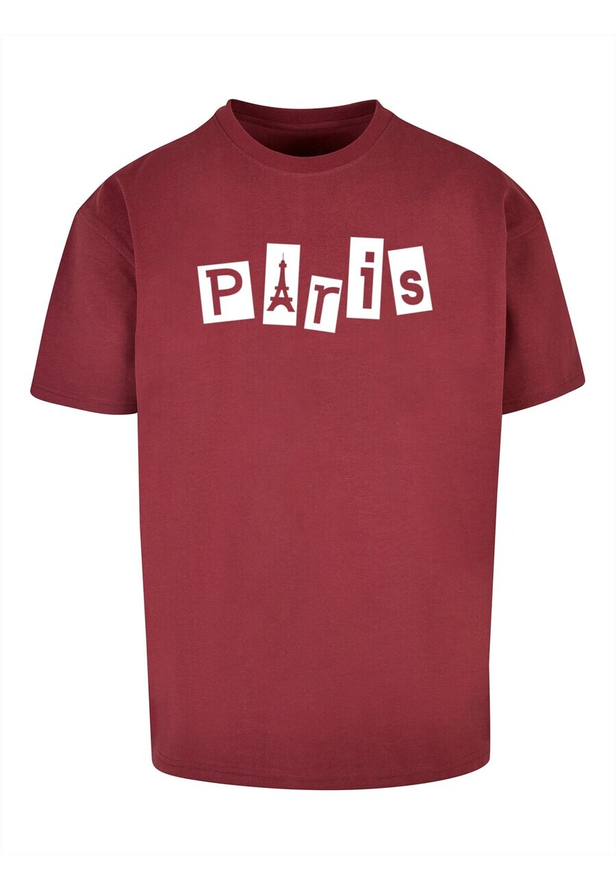 

Футболка Merchcode PARIS X, цвет Carmine Red