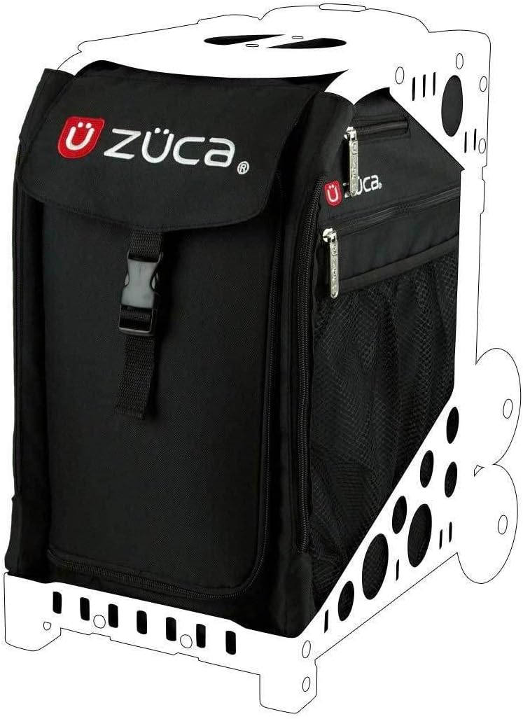 

Сумка ZUCA с обсидиановой вставкой и фиолетовой рамкой со светящимися колесами