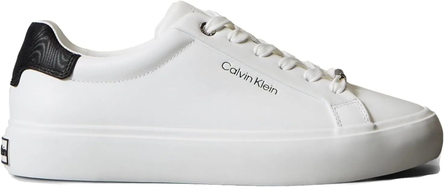 Кроссовки Calvin Klein Vulc Lace Up Lth/Moi, 0K5, 36 EU 0K5 - Bright White Black 36