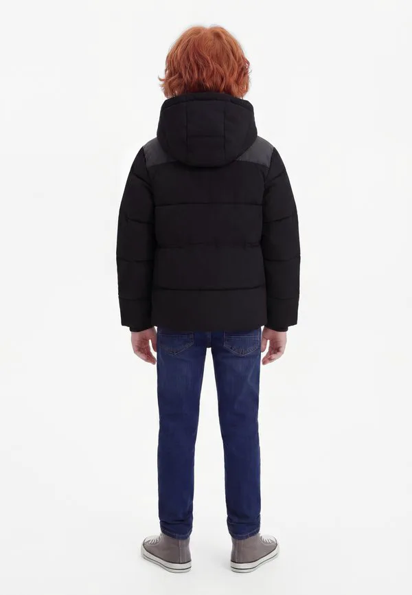 Зимняя куртка-пуховик jjeowen со светоотражающими элементами Jack & Jones Junior, Black — фото 2
