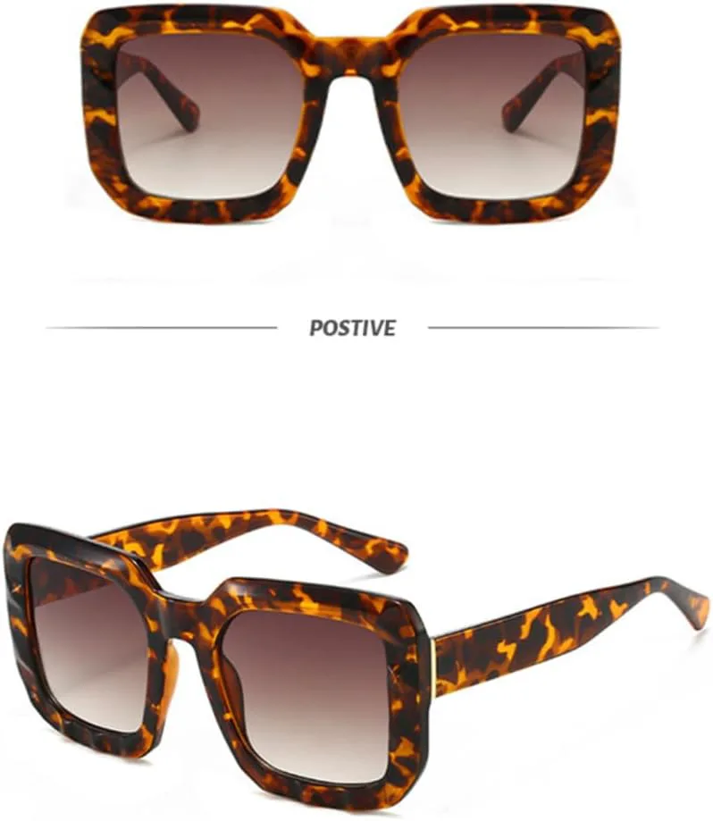 

Ретро-градиентные модные женские солнцезащитные очки с контрастным дизайном, классические простые повседневные мужские солнцезащитные очки UV400 SZVVBKK, Black Green