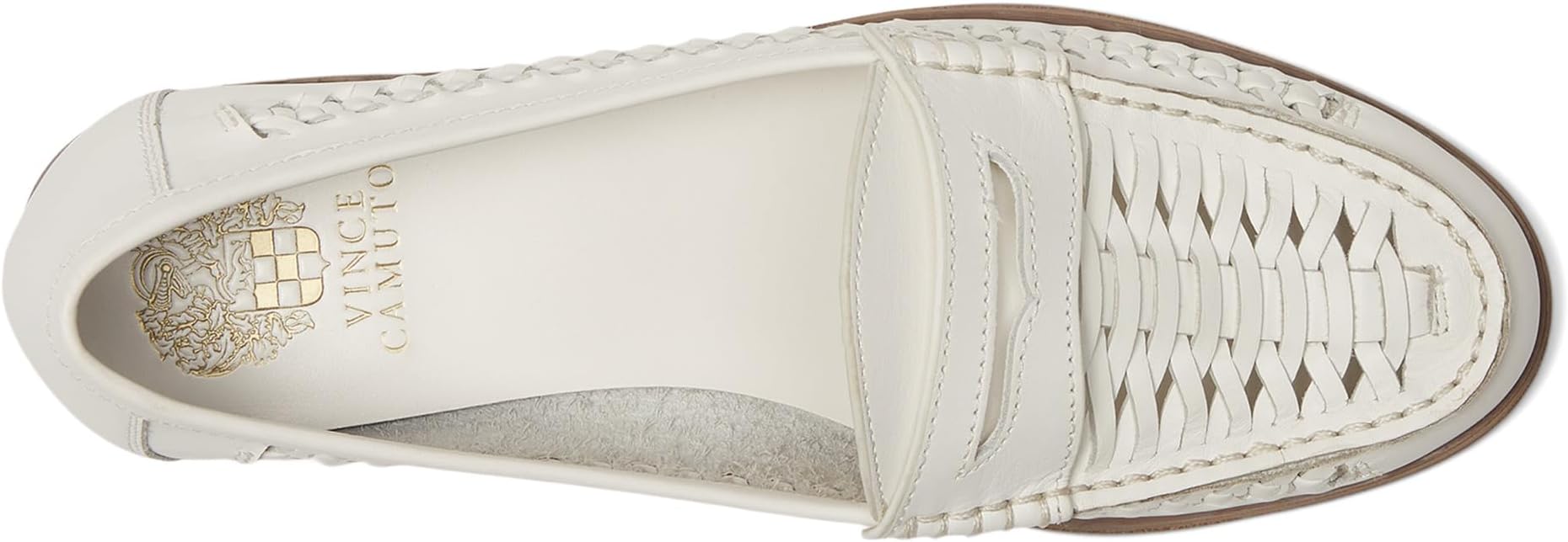 Лоферы Vince Camuto Calie Braided Flat Loafer, цвет Bianco — фото 2