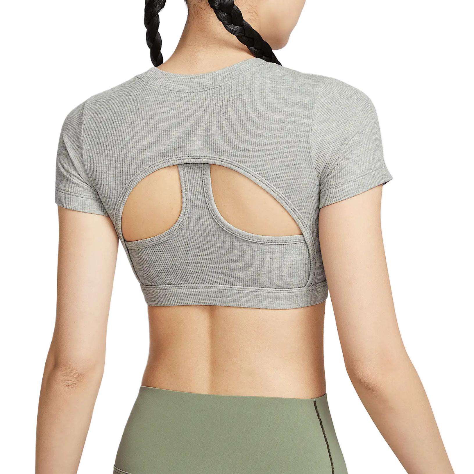Классические спортивная майка Sportswear для женщин Dark Gray Nike, темно-серый — фото 2