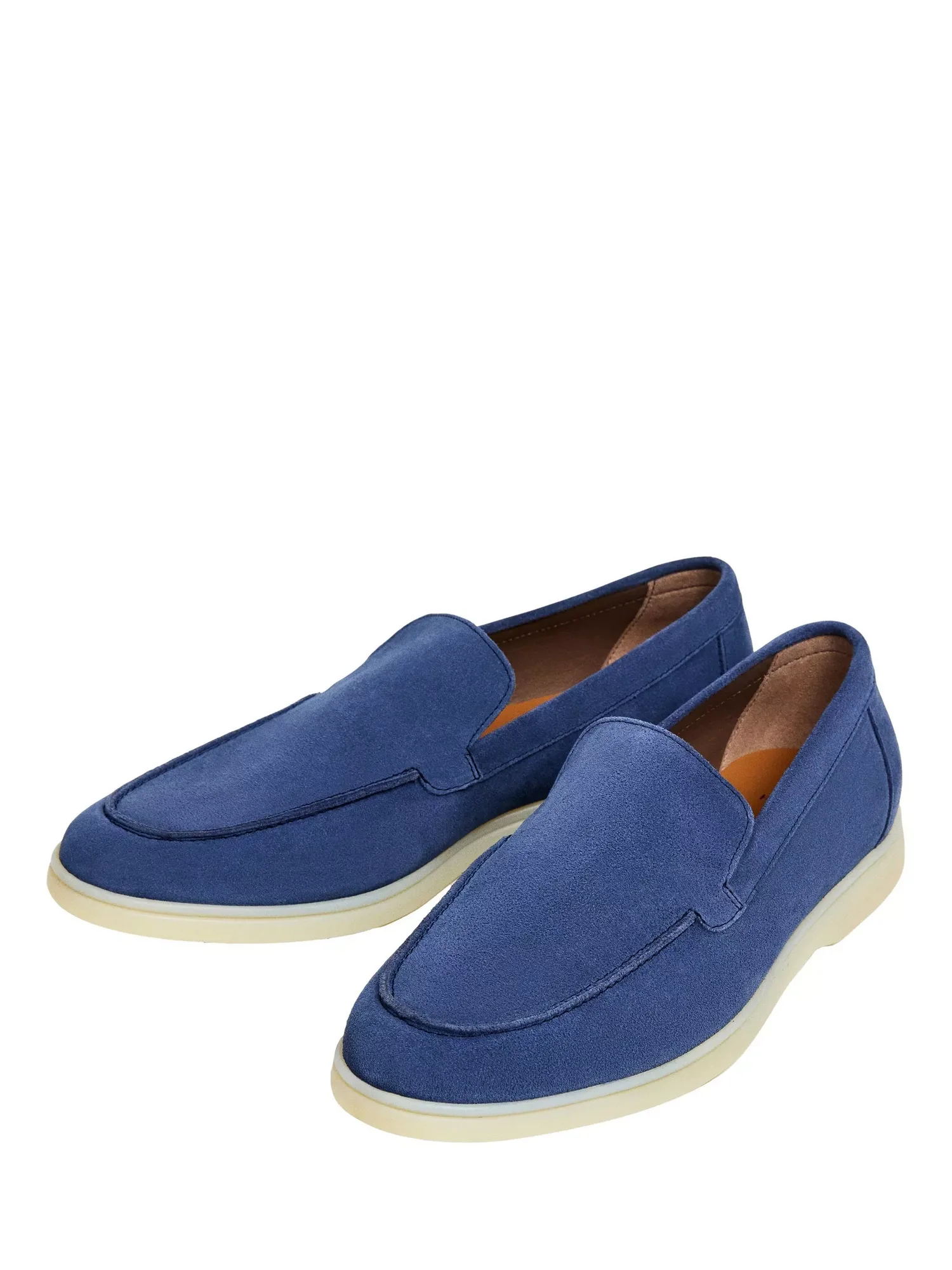 Лоферы Martin из гладкой замши Hackett London, Washed Navy Blue — фото 3