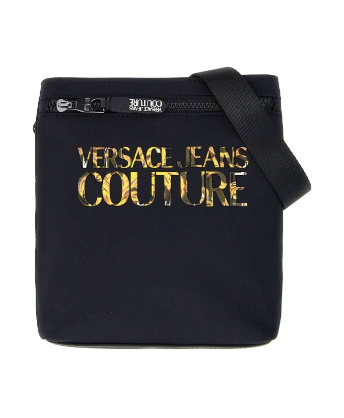

Сумка-мессенджер Versace Jeans Couture с логотипом бренда, черный