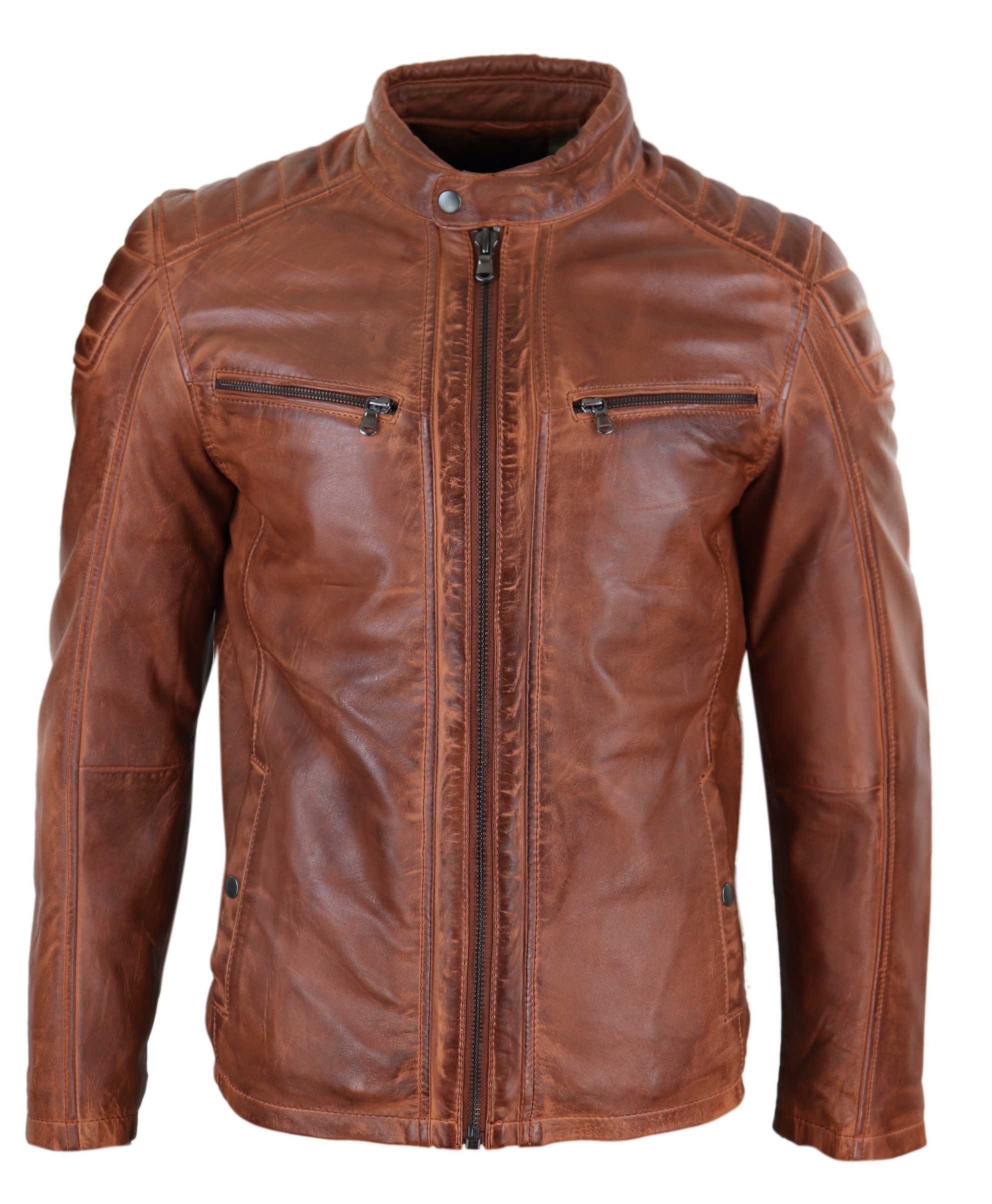 

Байкерская куртка на молнии TruClothing, цвет tan