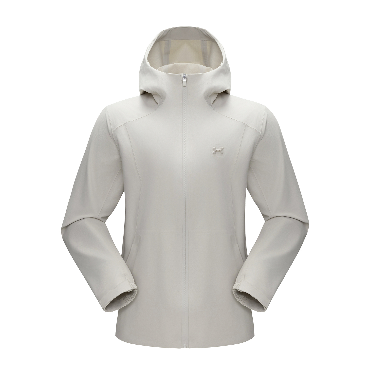 

Under Armour Мужская ветрозащитная куртка с капюшоном, 0111 Coix Seeds White
