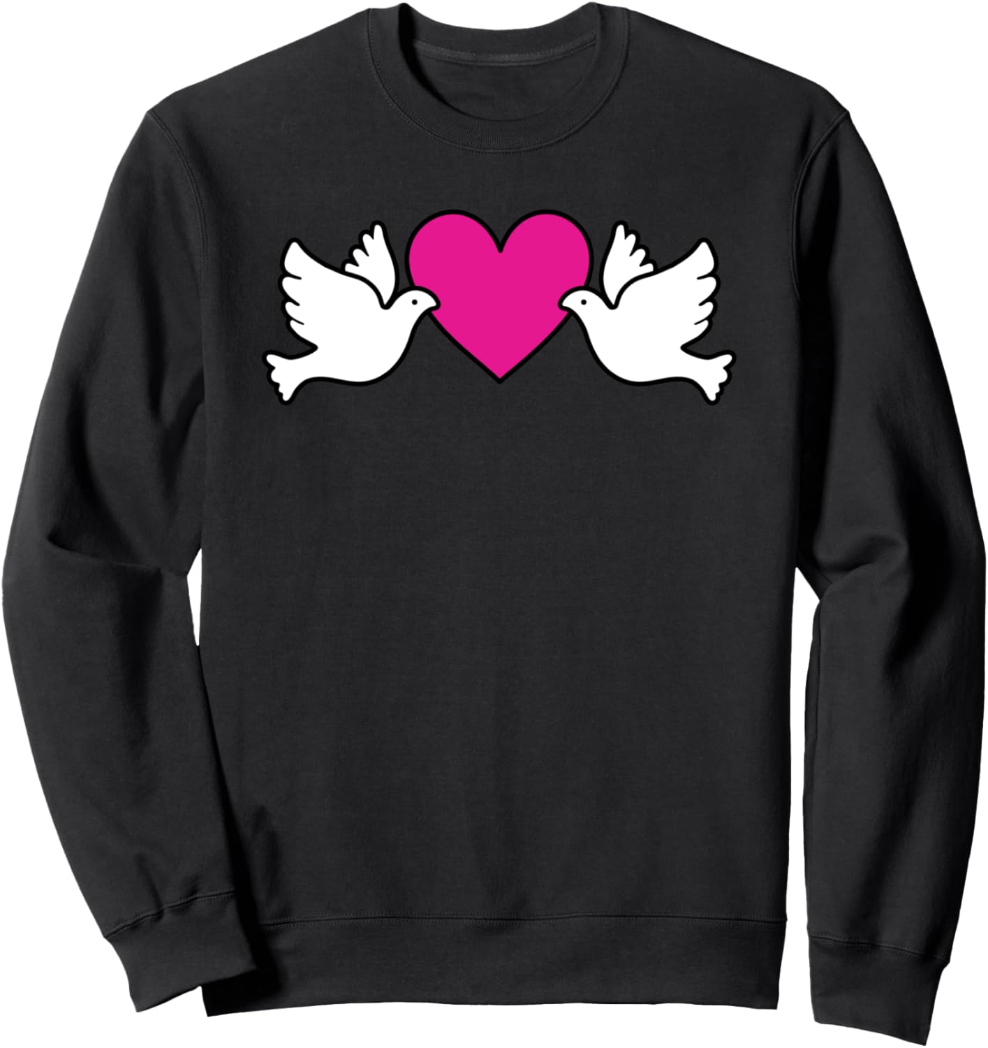 

Толстовка с символом голубя в форме сердца The Instant Message, черный