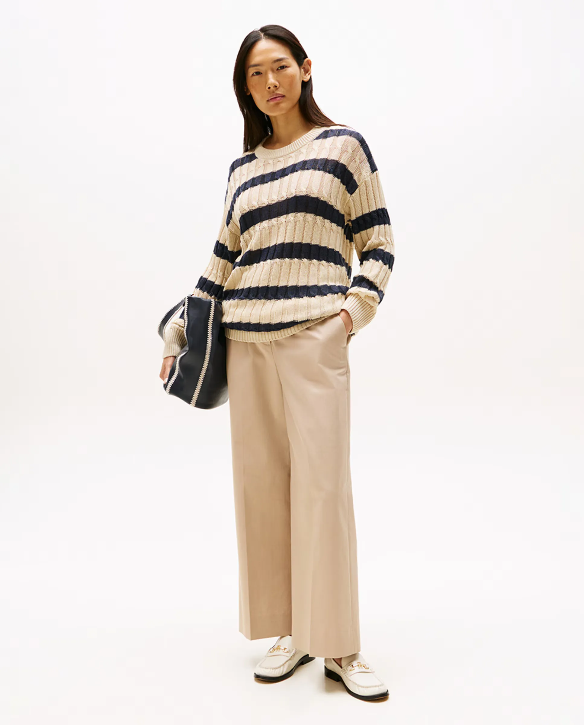 

Женские брюки китайские Slim Straight Tommy Hilfiger, бежевый