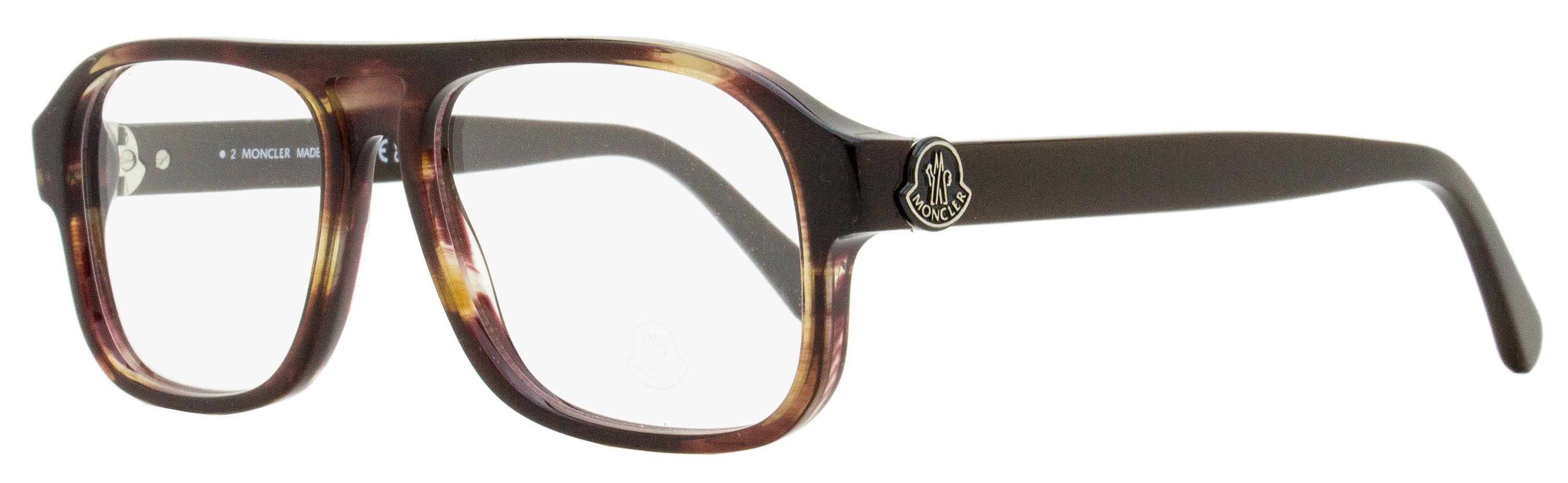 

Moncler Мужские прямоугольные очки ML5198 062 Коричневый рог 54 мм