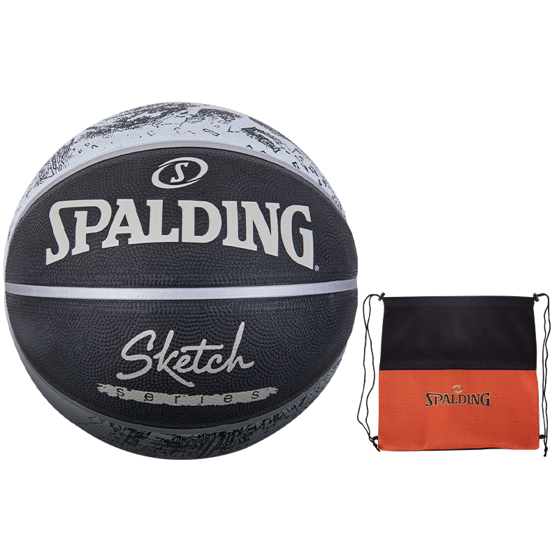 

SPALDING Серия sketch china резиновый баскетбольный мяч black размер 7 тренировочный unisex