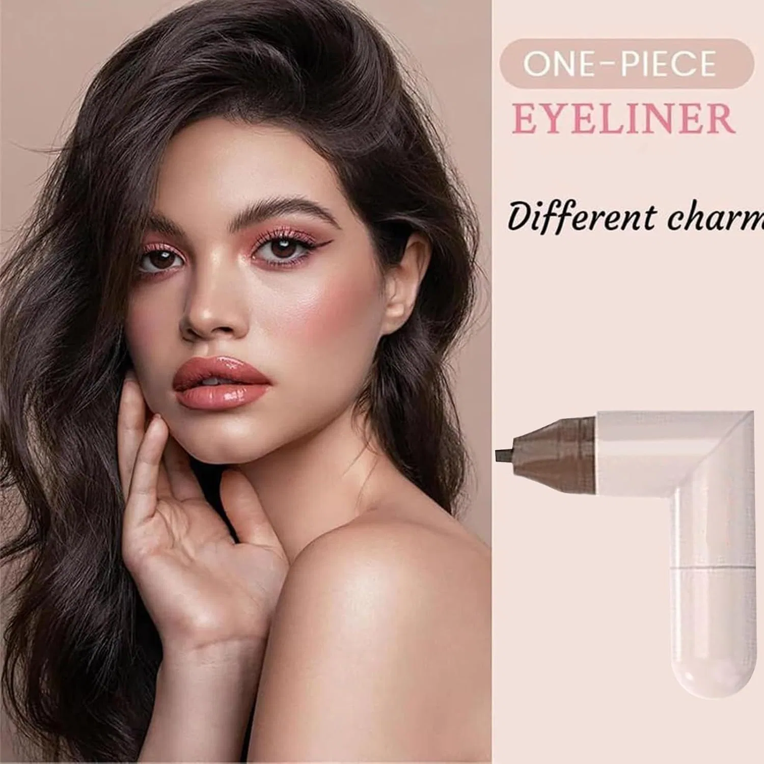 Подводка для глаз Double Sided Eyeliner Stamp, коричневая — фото 3